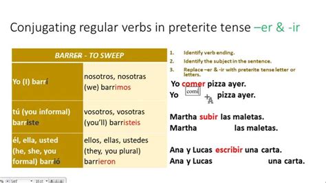 Mastering the Use of Irregular Preterite Verbs (Continued): Answers to ...