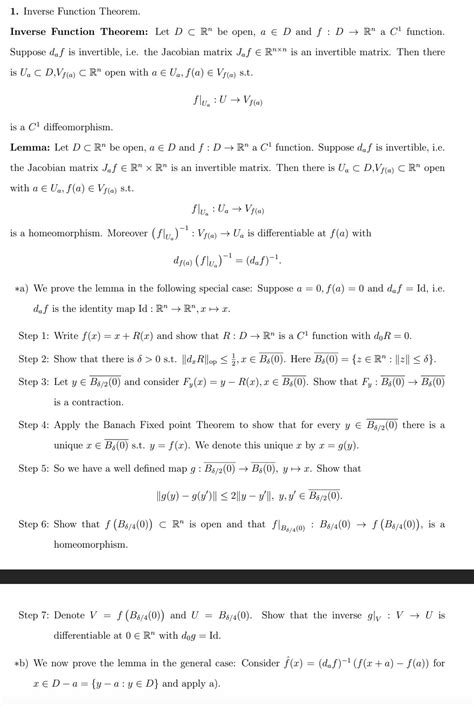 Image result for Inverse Function Theorem