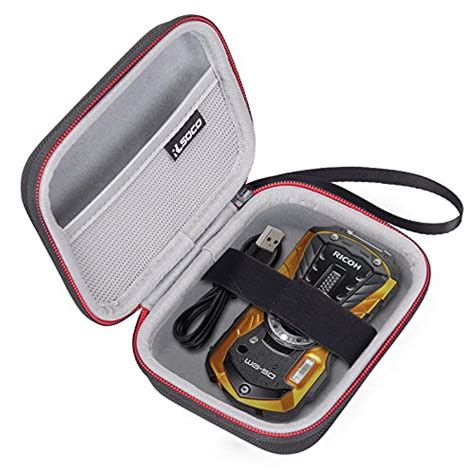 RLSOCO Carrying Case for Ricoh WG-80/WG-70/WG-60/WG-6 Orange Waterproof ...