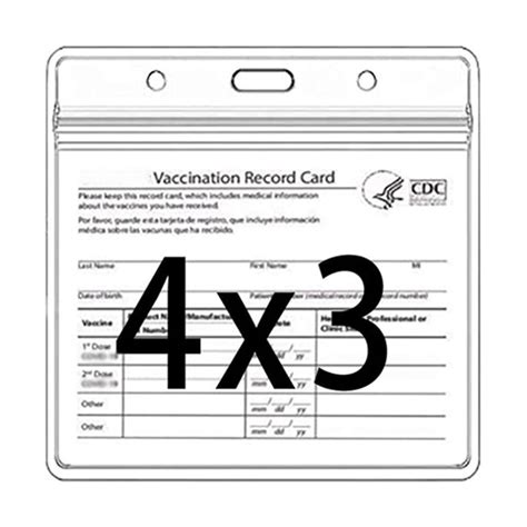 Buy 3 Pack Vaccination Card Holder Vaccine Card Protectors Waterproof ...