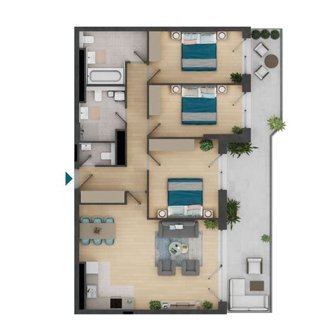 2-E707 lakás - Duna Terasz Vista