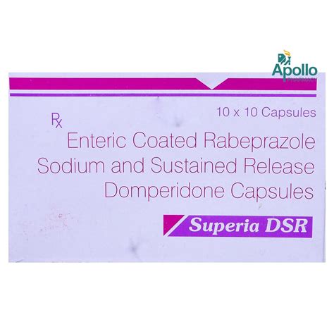 Superia DSR Capsule 10's Price, Uses, Side Effects, Composition ...