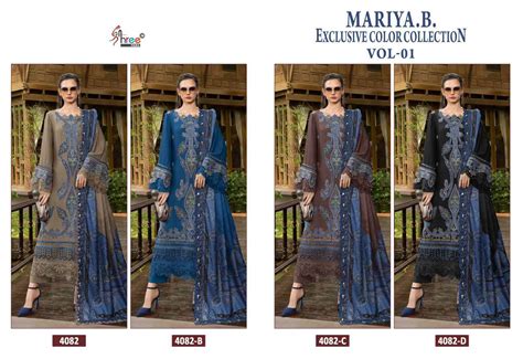 Shree Fabs Maria B Exclusive Colour Collection Vol 1 Rayon Dress Material