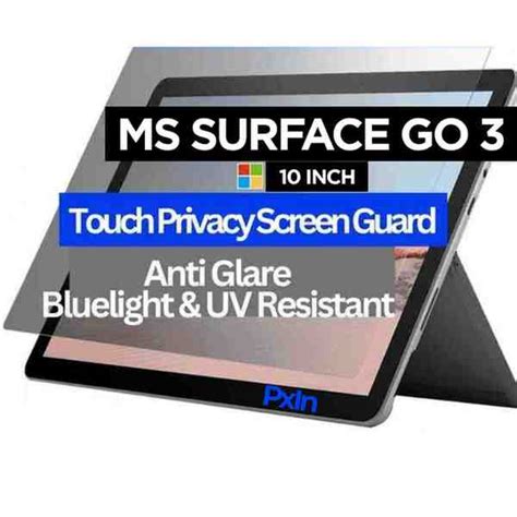 Privacy Screen Guard (Anti-Blue & Anti-Glare) for MS Surface Pro 4 12.3 ...