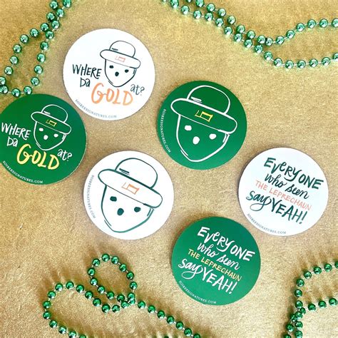 Authentic Crichton Leprechaun Set of Stickers / Alabama Leprechaun ...