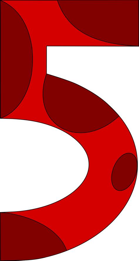 Printable Number 5