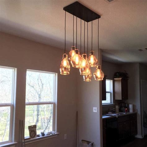 8-Light Vintage Glass Chandelier Pendant Lamp LED | Ubuy India