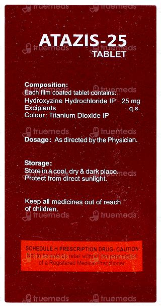 Atazis 25 Tablet – Anxiety Treatment