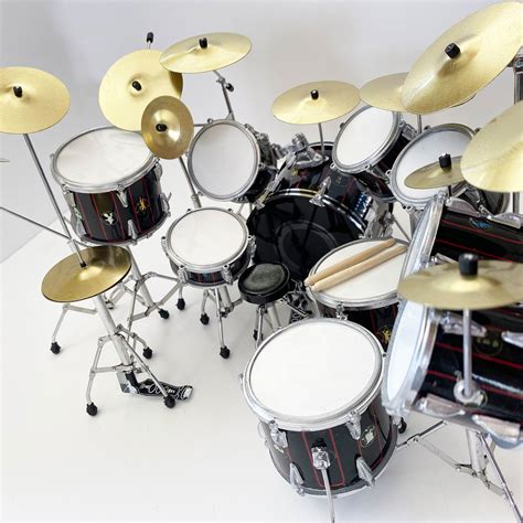 Neil Peart // R30 Black Miniature Drum Kit Model - AXE HEAVEN® - Touch ...