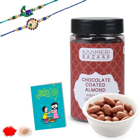 Kaameri Bazaar Rakhi for Brother combo with chocolate - Set of 2 Rakhi ...