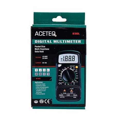 Aceteq Digital Multimeter 830L | Digital Multimeter 830L