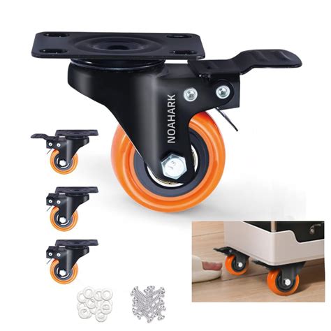 NOAHARK 1.5" Furniture Caster Wheel | Heavy Duty upto 700lbs Castor ...