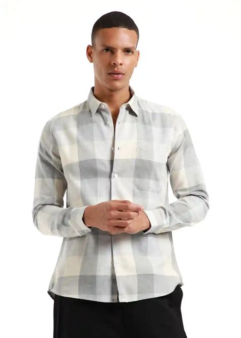 Buy Banana Club Melange Check Pearl River Grey- (Small)