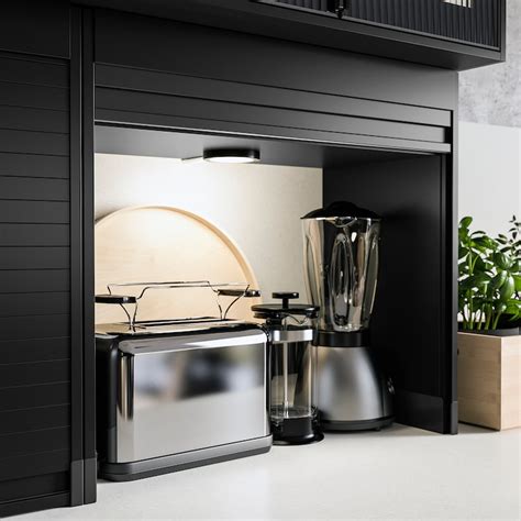 TITTEBO tambour storage f small appliances, black, 60 cm (235/8") - IKEA