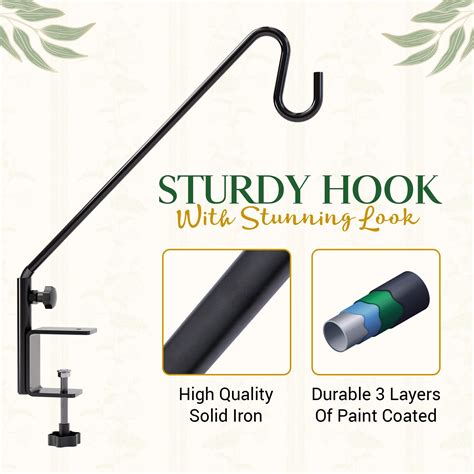 Snapklik.com : Idzo 18 Inch Railing Hook, Deck Hook For Bird Feeder ...