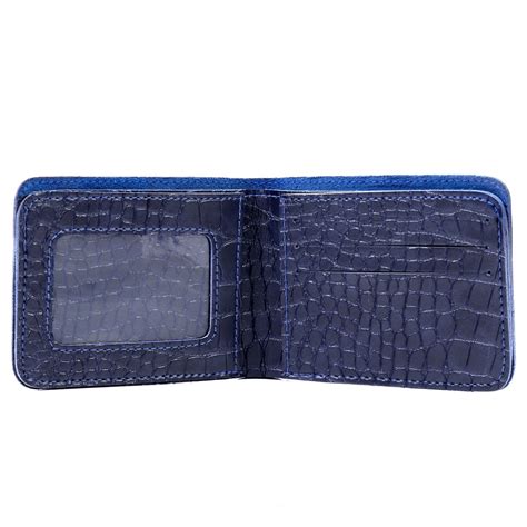 Persian Blue Vegan Exotic Leather Customized Wallet for Men - Name ...