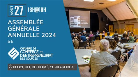 Assemblée générale annuelle 2024 de la CCES, MRC des Sources ...