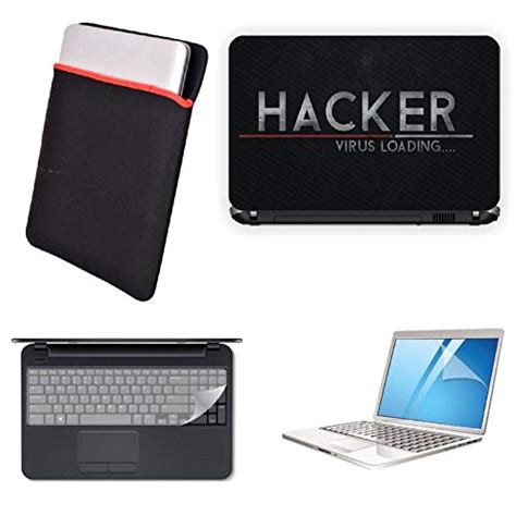 Ganesh Arts 4 in 1 Laptop Accessoriese Combo Kit 14.1 Laptop Skin ...