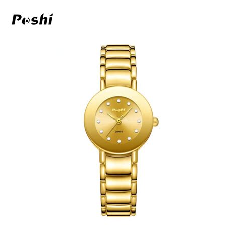 POSHI Women's Fashion Stainless Steel Quartz Watch – Round Dial – bshopy.in