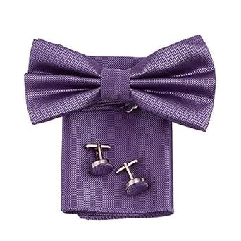 Buy Fobhiya International Men's Microfiber Butterfly Shape Bow Tie with ...