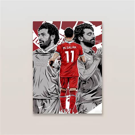 Mo Salah Liverpool Metal Poster – Inkyprinty.in