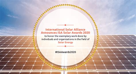 ISA Solar Awards conferred for the first time