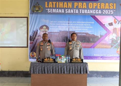 Kapolres Kupang Pimpin Latihan Pra Operasi Semana Santa Turangga 2025 ...