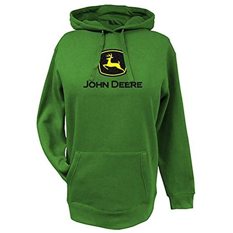 John Deere NCAA Womens John Deere Logo Fleece Hooded Sweatshirt ...