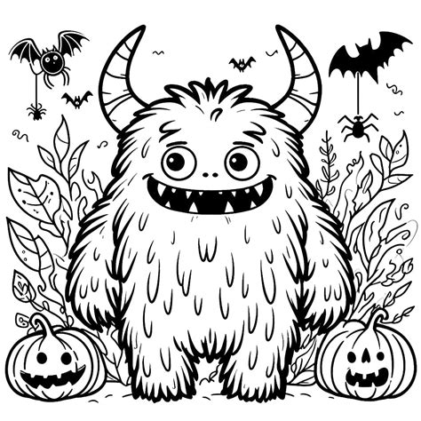 Monster Colouring In Pages