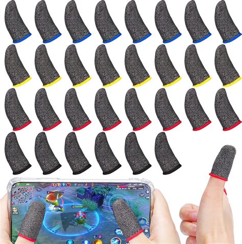 Buy Kiniza 30 Pcs Finger Sleeves for Gaming, Game Controller Finger ...