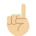 ☝🏼 Index pointing up: medium-light skin tone emoji copy paste png download