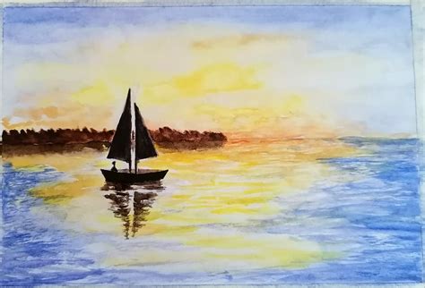 Small Watercolor Paintings Of Boats