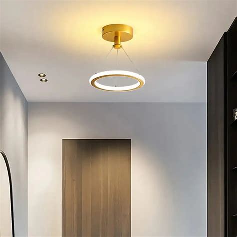 HDC Led Circular Gold Ceiling Pendant Lamp Ring For Home Office