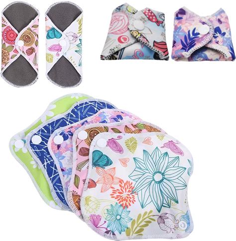 Buy Betued Cloth Menstrual Pads, Reusable Bamboo Charcoal Fiber Cloth ...