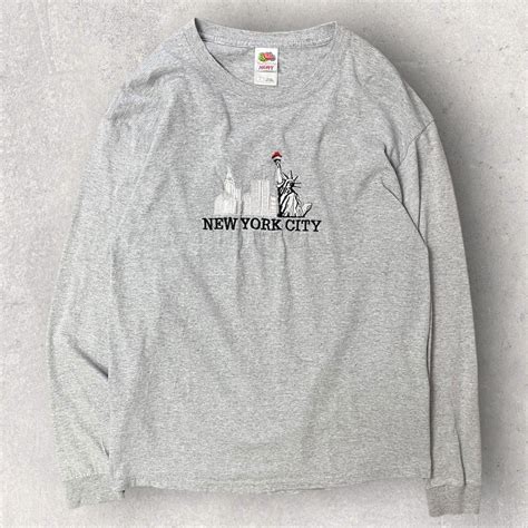 new york city long sleeve t shirt 00s | focus