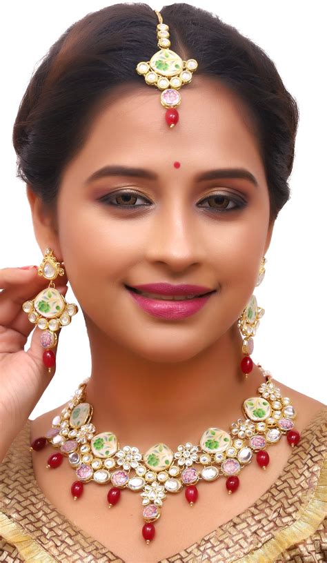 Buy Latest Designer Kundan Jewelry, Kundan Choker Jewelry Online – Sujwel