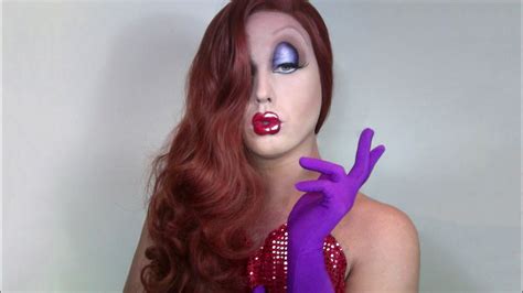 Image result for Jessica Rabbit Transformation Makeup Tutorial