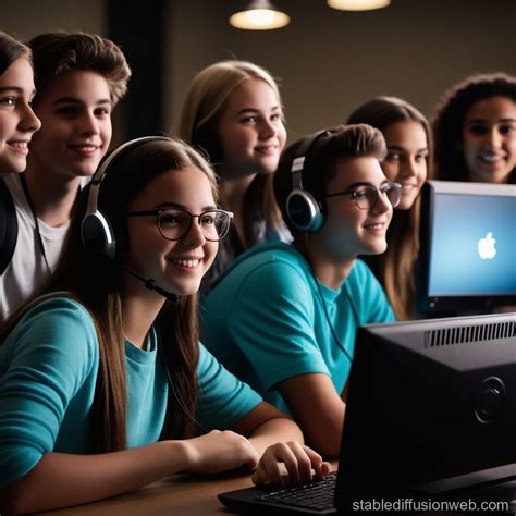 Image result for High School Students On Computer