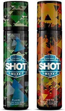 Layer'r Shot Maxx Flair and Trend Perfume Body Spray, Combo of 2, 125ml ...