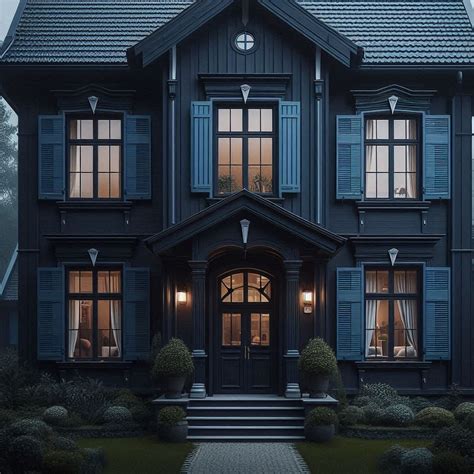 15 Creative Dark Blue House Ideas for Curb Appeal