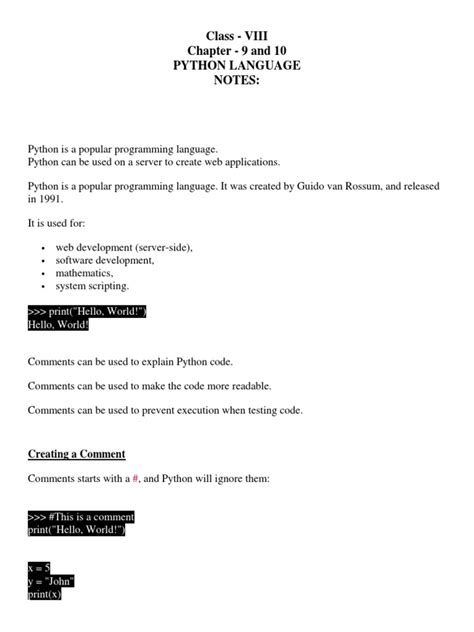 Image result for Python Scripting Language for Class 8