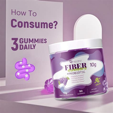 Migcopat 10G Fiber Gummies for Adults, No Sugar Added Grape India | Ubuy