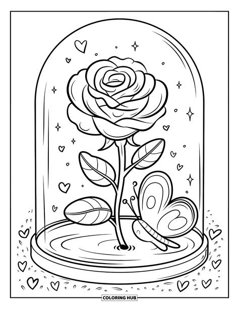 110+ Rose Coloring Pages for Kids & Adults (Free Printable PDFs)