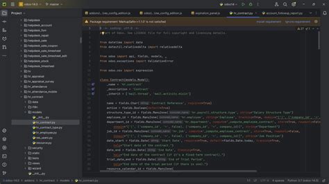 Odoo Python Code Sample 的图像结果