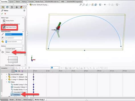 SolidWorks Motion Analysis 的图像结果
