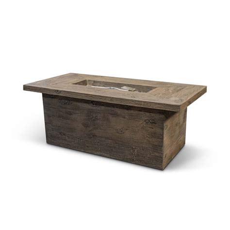 The Outdoor Plus Rectangular GFRC The Grove Fire Table - Fire Pits ...