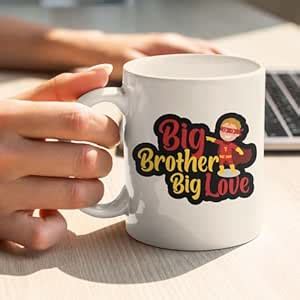 Buy ARTBUG Big Brother Big Love Ceramic Coffee Mug Rakhi Gift ...