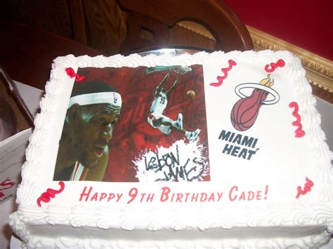 Tasty Cakes: Miami Heat Birthday