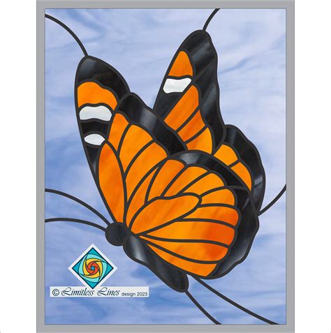 Simple Butterfly Stained Glass Pattern