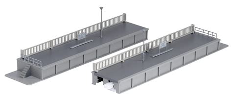 Kato Unitrack Opposite Platforms End (Pre-Built) K23-180 N Gauge : Amazon.co.uk: Toys & Games - width of n scale platform station